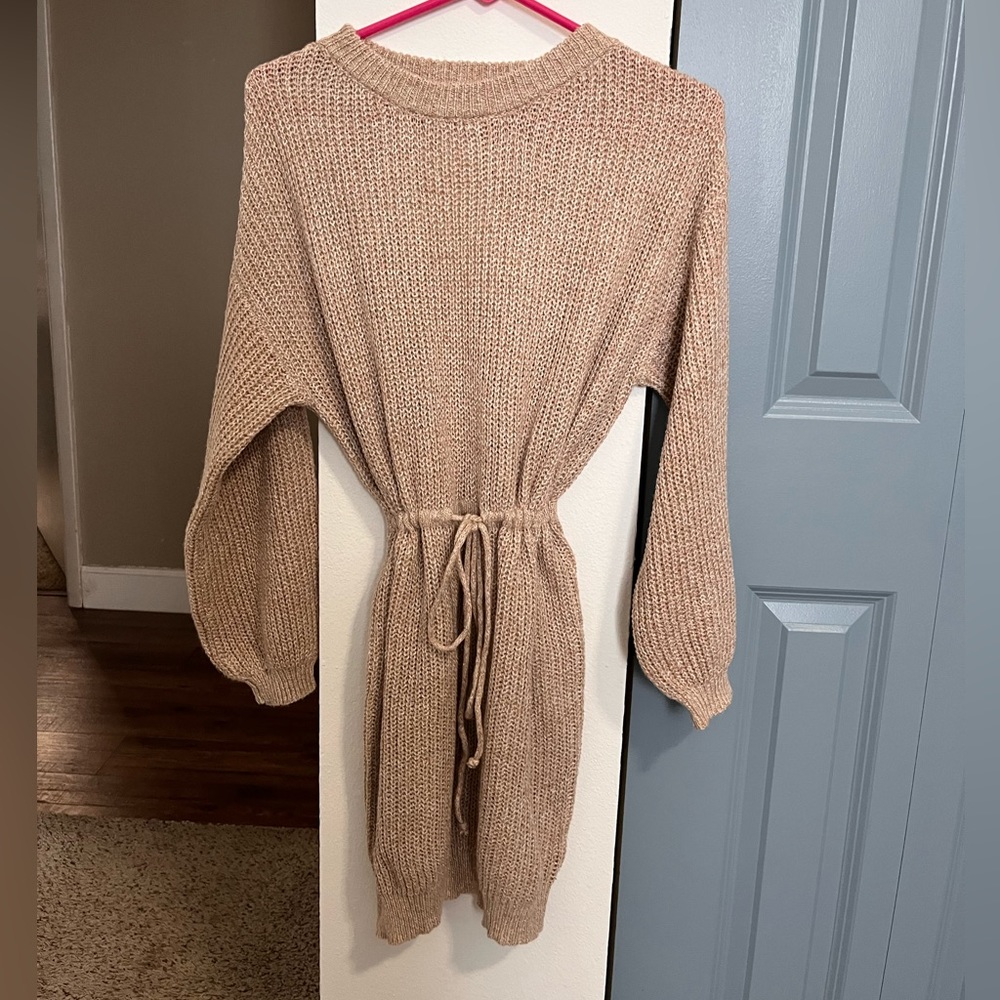Schein Shoulder sweater dress
